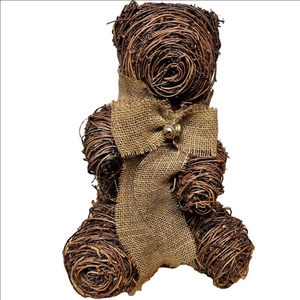 Twig Large Holiday Bear with Interior Mini-lights